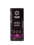 khadi DARK BROWN Natural Hair Color, Dips your hair in a deep shimmering chocolate to black-brown colour, Hair dye 100% plant-based, natural & vegan, Certified natural cosmetics, 100g