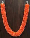 SHRI MATAJI Store Artificial Garland Flower Mala for Photo Frame & God Idols (Orange Plain)