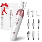 Vexloria Electric Nail File, Professional Nail Drill, Electric Manicure Pedicure Set with 8 Drill Bits, 5 Modes Adjustable Nail Drill, Electric Nail File Set for Gel/Acrylic Nails and Hard Cuticles