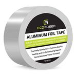 Premium Adhesive Aluminum Foil Tape - for Heating and Air Conditioning Repairs - Thermally Conductive - Flame/Moisture/Vapor Resistant - Heat and Light Reflective - Arts and Crafts, Home Interior