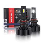 Alla Lighting Fanless Xtreme Super Bright HB3 9005 LED Headlights(Off-roading) Bulbs Upgrade High or Low Beam, 6000K Xenon White Replacement