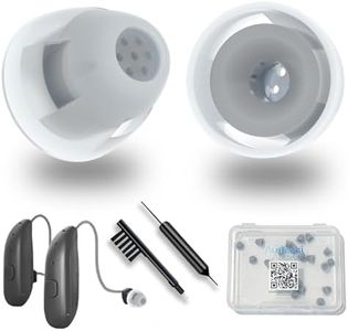 20pcs Resound Hearing aid Domes Open(S Size 5mm) Comfortable Silicone Design Noise Reduction Enhanced Acoustics Breathable and Easy to Clean Resound Hearing Aid Accessories Jabra Hearing Aid Domes