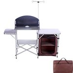 CAMP SOLUTIONS Compact and Convenient Camping Cooking Table Portable Camp Cook Table with Storage Bag - Ideal Outdoor Cooking Station for Camping Stove - Versatile Camp Cooking Table