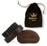 RUBAB MEN Travel Friendly Nylon Bristle Beard Brush for Men | Tame your Beard like a King!