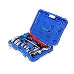 Tube Bender Kit Refrigeration Ratcheting Tubing Benders with Reverse Bending Attachment Hand Tool 1/4 to 7/8 Inch