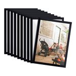 Mcbazel 10pcs A4 Magnetic Picture Frames, Self Adhesive Collage Photo Frame, Magnetic A4 Paper Display Frame Set for Home/Refrigerator/Office/Glass Window/Door