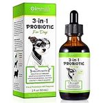 Probiotic for Dogs, 3 in 1 Dog Probiotic Drops Helps Relieve Diarrhea, Supports Gut Health, Itchy Skin, Immunity, Constipation & Bad Breath, Dog Digestive Supplements, Bacon Flavor - 60ml / 2 fl.oz