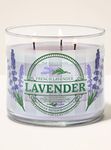 Bath & Body Works Lavender 3-Wick Candle| Long-Lasting Home Fragrance | Soy Wax Blend | Bedroom & Living Room Decor | Jar Candles for Gifting|Burn Time - Upto 45 Hours| 411 g / 14.5 oz