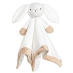 Apricot Lamb Baby Unisex Baby White Bunny Security Blanket Buddy Nursery Bed Blankets Stuffed Plush Cuddle Newborn Blanket (White Bunny, 14 Inches)