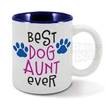 Best Dog Aunt Ever, Dog Aunty, Carer, Dog Walker, Animal Lover, Pink Girls Woman's Mug Cup