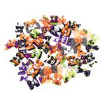 JpGdn 100pcs pack Halloween Dog Hair Bows with Rubber Band Rhinestone Topknot Bowknot for Doggie Cat Kitten Rabbit Small Medium Boy Girl Pet Hair Grooming Accessories Attachment