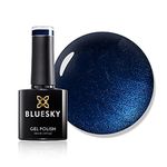 Bluesky Gel Nail Polish, Midnight Swim 80539, Blue, Long Lasting, Chip Resistant, 10 ml (Requires Drying Under UV LED Lamp)