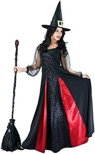 SEA HARE Costume de sorcière élégante Halloween pour femme adulte (L)