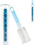 TBWHL Rain Gauge Outdoor, 7 Inch Rain Gauges Outdoors Best Rated, Upgrade Freeze Proof Outdoor Rain Gauges Replacement Tube for Garden Yard Lawn, Easy to Read Rain Gauge with 1 Clean Brush