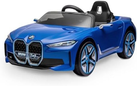 Playkin BMW X6M Blue - Voiture à Batterie pour Enfants 12V, Licence Officielle, lumières et Sons, Jouets pour Enfants, Voitures à Batterie