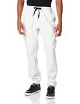 Southpole Men's Basic Stretch Twill Jogger Pants-Reg and Big & Tall Sizes Casual, White, Large