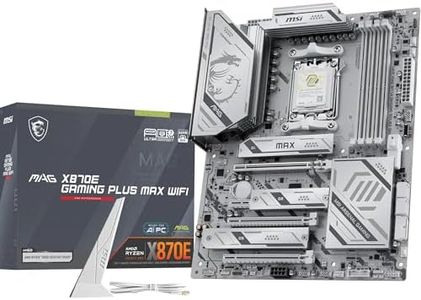 MSI MAG X870E Gaming Plus MAX WiFi Motherboard, ATX - Supports AMD Ryzen 9000/8000 / 7000 Processors, AM5 - DDR5 Memory Boost (up to 8200+ MT/s OC), PCIe 5.0 x16, M.2 Gen5, Wi-Fi 7, 5G LAN