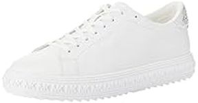 Michael Kors Women's Grove LACE UP Sneaker, Optic White, 5.5 UK