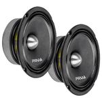 PRV AUDIO 6.5 Inch Midrange Bullet Speaker Pair 6MR400-4 Bullet, 4 Ohm High Performance Car Audio Loudspeaker, 400 Watts Program Power, 1.5 in Voice Coil 200 Watts RMS, High Output Sound (2 Speakers)
