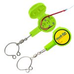 2023 Updated Design Hook Eze Fishing Gear Knot Tying Tool | Pack of 2 | Protect From Fish Hooks | Tie Fishing Knots Easily | Cool Gadgets | Ice & Fly Fishing Gifts for Beginner Anglers - Green