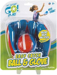 Get Outside Go! Easy Catch Ball & Glove Set Super Sport Outdoor Active Play Baseball by Toysmith (Packaging May Vary) Small