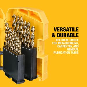 DEWALT EXTREME 2 HSS-G Drill Bit Set – 29 Piece High-Speed Steel