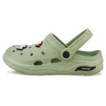 NIOZ | Solid Color | Clogs with Charms | EVA Comfort | Heel Support | Water Resistant (Olive, 6)