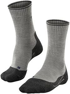 Falke Women Standard TK2 Wool Silk W SO, Grey (Light Grey 3400), 9.5-10.5