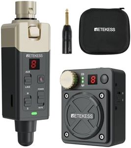 Retekess TA101 in Ear Monitor System,Wireless IEM System,Stereo/Mono,Low Latency, 8 Channels,Transmitter and Beltpack Receiver for Recording Studio,Singer,Band Rehearsals and Live Performance