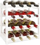 SMIBUY Bamboo Wine Rack, 16 Bottles