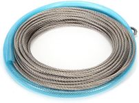 150' Zipline Cable Premium Stainless Steel, 1/4" Thickness for Strength & Flexibility, Weather-Resistant, Corrosion-Proof, Easy Installation, Ideal for Backyard Ziplines, Durable & Long-Lasting