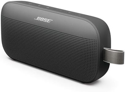 Bose SoundLink Flex Portable Bluetooth Speaker (2nd Gen), Portable Outdoor Speaker with Hi-Fi Audio, Up to 12 Hours Battery Life, Waterproof and Dustproof, Black