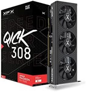 XFX Speedster QICK308 Radeon RX 7600 Black Gaming Graphics Card with 8GB GDDR6 HDMI 3xDP, AMD RDNA 3 RX-76PQICKBY