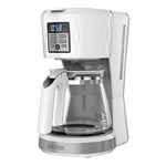 BLACK+DECKER Honeycomb Collection 12-Cup* Programmable Coffeemaker, with Premium Textured Finish, CM1251WC