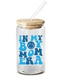 NewEleven Boy Mom Gifts For Mom, New Mom - Gifts For a Mom of Boys, Pregnant Mom, Expecting Mom, Mama, Mom To Be, Mommy To Be - 16 Oz Coffee Glass