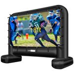 VIVOHOME 18ft Indoor and Outdoor Inflatable Blow up Mega Movie Projector Screen with Carry Bag for Front Projection