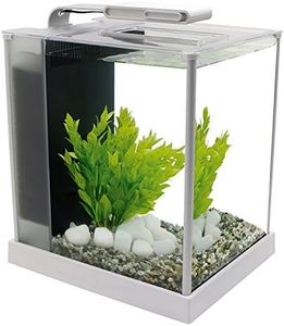 Fluval SPEC III Aquarium Kit, Aquarium with LED Lighting and 3-Stage Filtration System, 2.6 Gallon, White, 10517A1