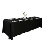 Urby Black Tablecloth for 8+ft Rect