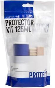 Liquiproof LABS Protector Shoe Care Kit 125. Premium Protector 125ml and a Premium Vegetable Fibre Brush for easy application. For protecting footwear, shoes, sneakers and fashion items, Clear, 125ml