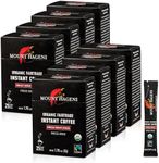 Mount Hagen 25 Count Single Serve Instant Coffee Packets - 8 Pack | Organic Medium Roast Arabica Beans | Eco-friendly, Fair-Trade [8 x 25 sticks/1.76oz/50g], Pack of 8