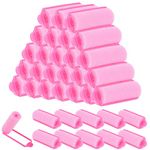 Elcoho 36 Pieces Foam Sponge Hair Rollers 20 mm Mini Foam Hair Styling Curlers Flexible Sponge Curlers with Storage Bag Soft Sleeping Hair Curlers for Adults and Kids (Pink)