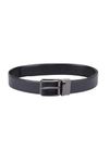 Van Heusen Leather_Mens__Belt_(Vhblgrgff200013_Navy With Black_M)