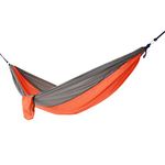 FabSeasons Double Camping Hammock - Lightweight Nylon Portable Hammock, Best Parachute Double Hammock for Backpacking, Camping, Travel, Beach, Garden Yard. 118"(L) x 78"(W) (6X9, Orange)