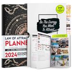 Law of Attraction Planner 2024 - Dated 2024 Planner, Hourly Planner, Daily Planner, Weekly Planner & Monthly Planner, Gratitude Journal, Positive Habit Maker, Vision Board, Stickers & Gift Box