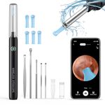 Hopefox Ear Wax Removal Tool Camera, 1080P Ear Cleaner with Anti-Dust Cover, Wifi Ear Camera Otoscope with Ear Pick Set for iPhone, iPad & Android Smart Phones