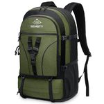 SEMSTY 40+5L Hiking Daypack For Man And Women, Camping Rucksack Expandable Traveling Backpack (Green)