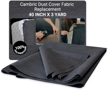 House2Home 40 Inch x 3 Yard Upholstery Black Cambric Dust Cover Fabric Replacement for Sofa Chair Furniture and Twin Box Spring Foundations, Conceals Springs and Webbing Inside Furniture