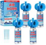 Air Horn 1.4oz 4pcs - 120dB Loud Mini Small Safety Bear Horn, Coast Guard Approved Marine Boat Horn, Sports Events Celebrate Victory& Outdoor Camp Emergency Alarm