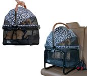 Pet Gear View 360 Pet Carrier & Car Seat with Booster Seat Frame for Small Dogs & Cats with Mesh Ventilation for Easy Viewing, Grey Animal