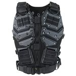 Lixada Adjustable Combat Molle Vest Airsoft Paintball Vest for Outdoor Hunting Shooting